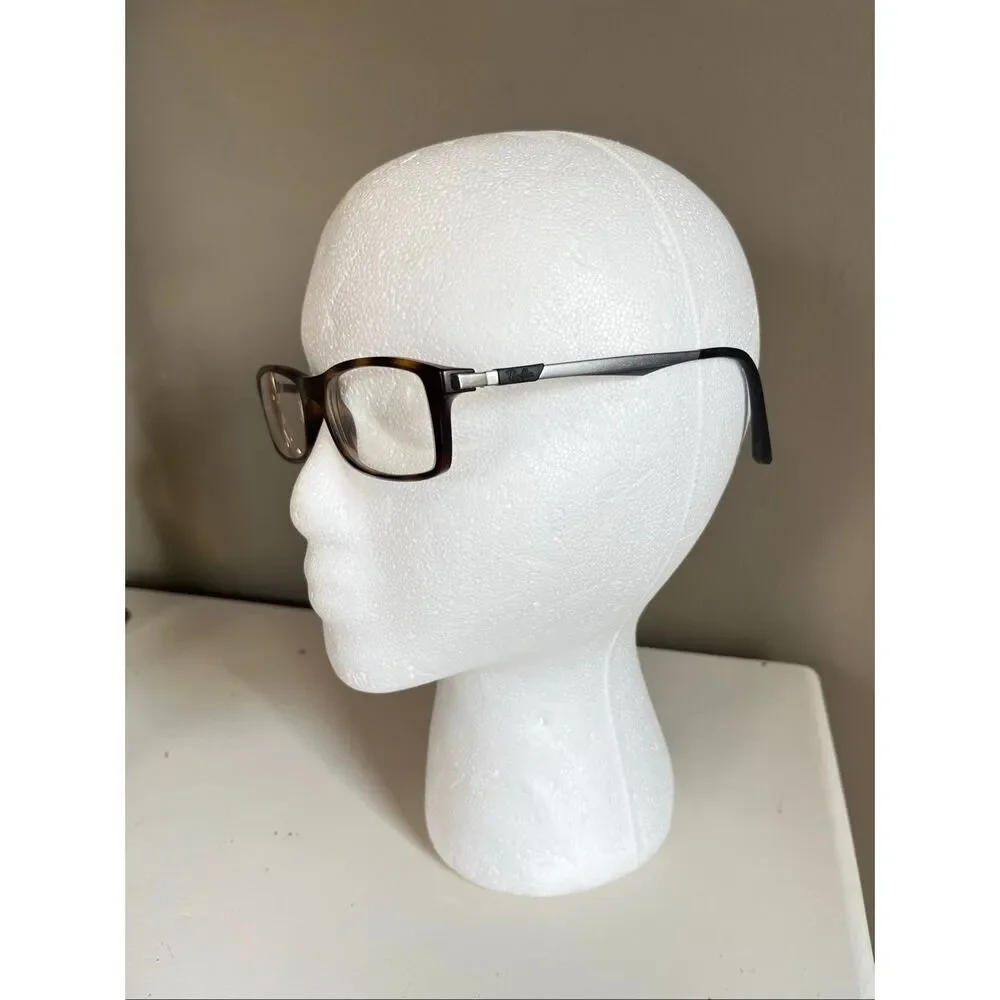Ray-Ban RB7017 5200 Eyeglasses 54-17 Havana Rectangular Italy Frames